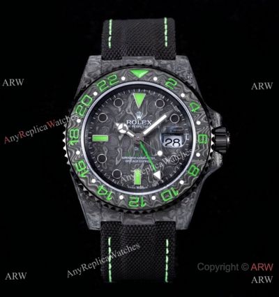 Rolex DiW GMT-Master II 40mm Watch JH Factory Cal.3186 Forged Carbon Custom Watches